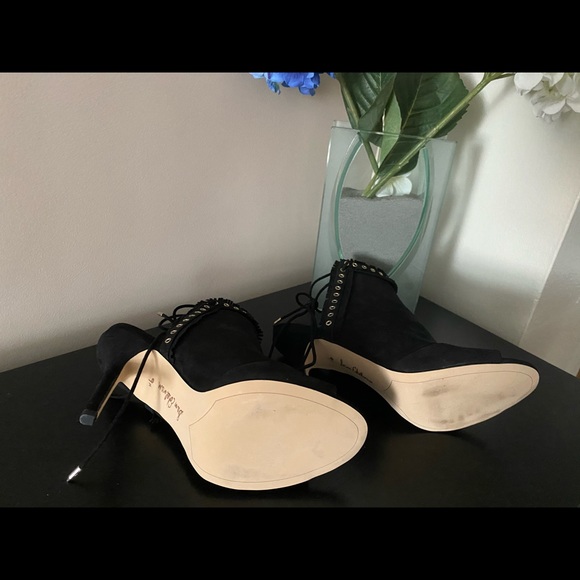 Sam Edelman black tie-up booties. New never worn - Picture 6 of 9
